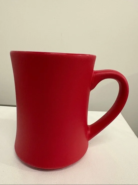 Classic Matte Red Ceramic Coffee Mug - Everyday Home Dining - Picture 1 of 3
